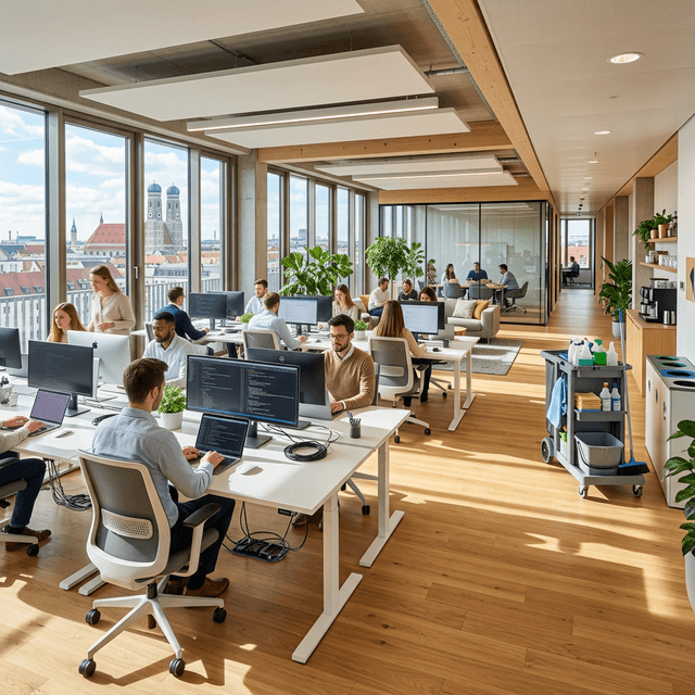 Büroreinigung Arbeitsplatz München
